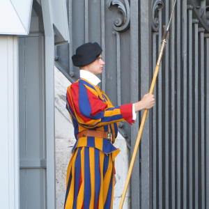 Swiss guard in the Vatican